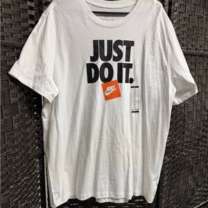Nike White Just Do It Men's Tee size XXL perfect new without tags
